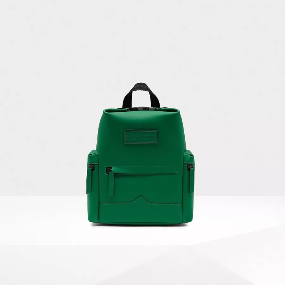 Original Mini Top Clip Backpack Rubberized Leather